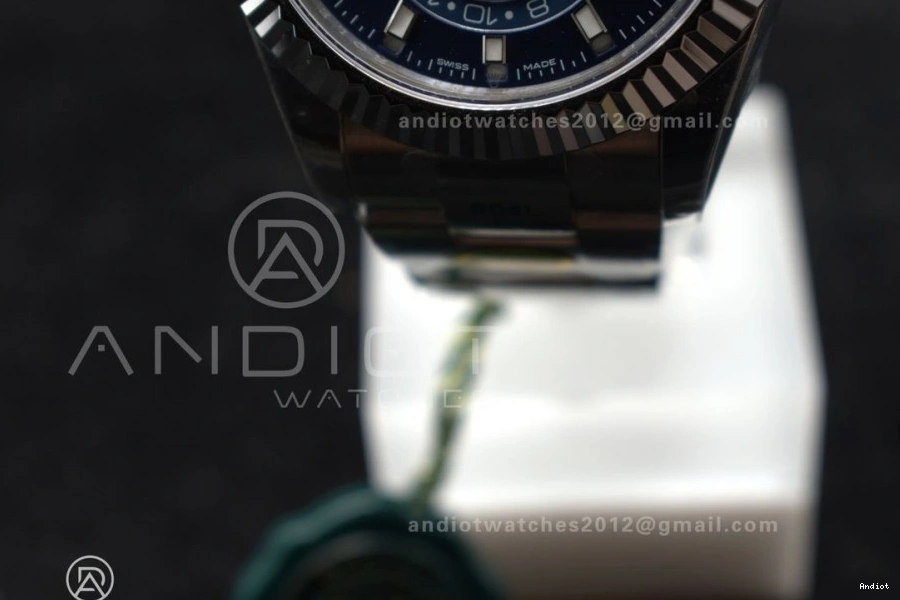 Edition 1091 326934 SS Bracelet A Blue Bold SS 904L on Sky-Dweller 1:1 ZF Dial Best 0705